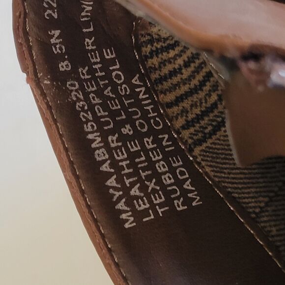 Abeo Maya Ankle Boots Loafers Brown Sz 8.5N - Picture 10 of 11